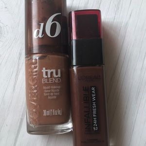 Set of Two Foundations, Tru Blend and Infallible